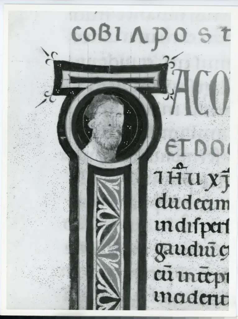 Universit&agrave; di Pisa. Dipartimento di Storia delle Arti , Marco di Berlinghiero - sec. XIII, met&agrave; - Lucca, Biblioteca Capitolare Feliniana, Ms. 1, f. 280v, particolare , fronte