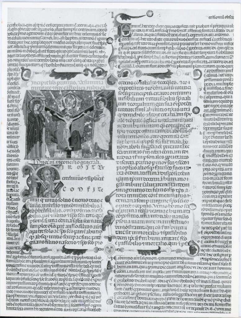 Università di Pisa. Dipartimento di Storia delle Arti , Anonimo italiano - sec. XIII/ XIV - Lucca, Biblioteca Capitolare Feliniana, Ms. 287, f. 4r, intero , fronte