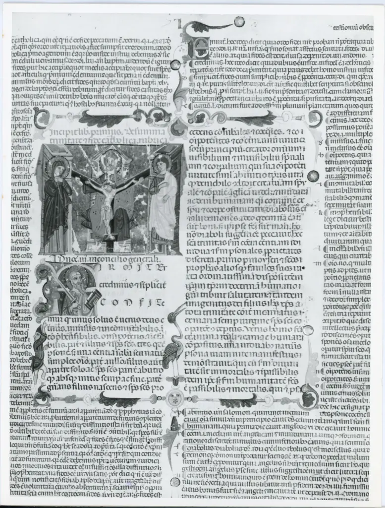 Universit&agrave; di Pisa. Dipartimento di Storia delle Arti , Anonimo italiano - sec. XIII/ XIV - Lucca, Biblioteca Capitolare Feliniana, Ms. 287, f. 4r, intero , fronte