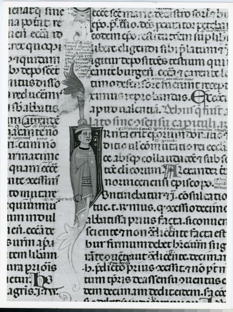 Università di Pisa. Dipartimento di Storia delle Arti , Anonimo italiano - sec. XIII/ XIV - Lucca, Biblioteca Capitolare Feliniana, Ms. 287, f. 112r, particolare