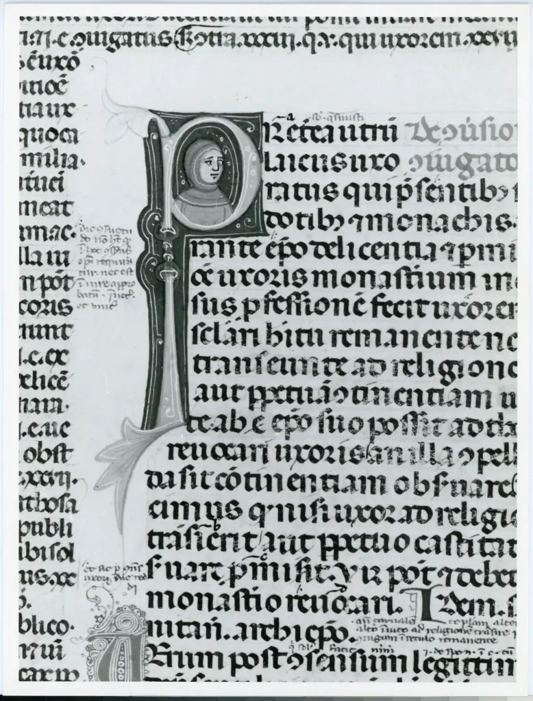 Università di Pisa. Dipartimento di Storia delle Arti , Anonimo italiano - sec. XIII/ XIV - Lucca, Biblioteca Capitolare Feliniana, Ms. 287, f. 131v, particolare , fronte