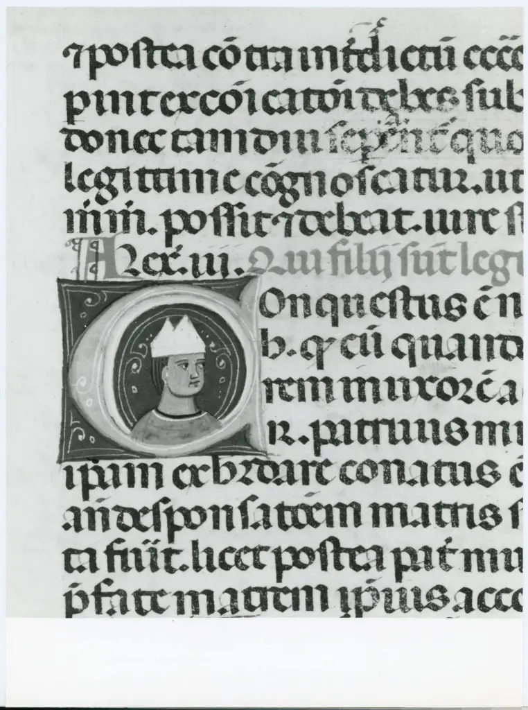 Universit&agrave; di Pisa. Dipartimento di Storia delle Arti , Anonimo italiano - sec. XIII/ XIV - Lucca, Biblioteca Capitolare Feliniana, Ms. 287, f. 166r, particolare , fronte