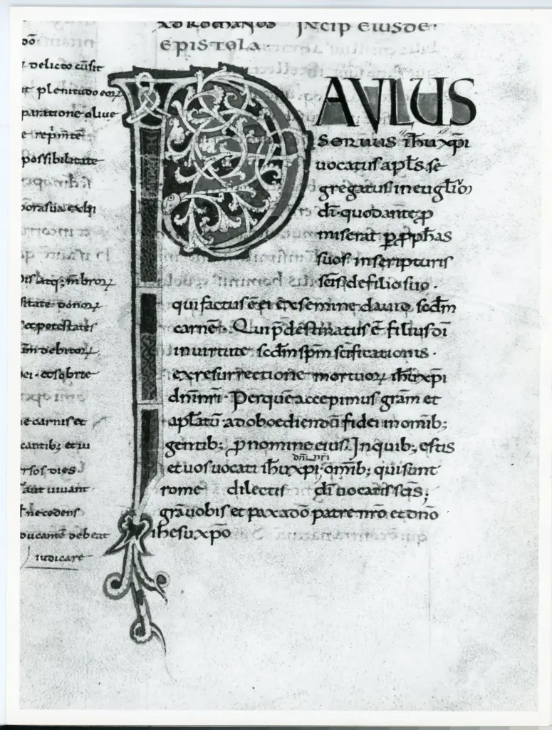 Università di Pisa. Dipartimento di Storia delle Arti , Anonimo italiano - sec. XI, fine - Lucca, Biblioteca Capitolare Feliniana, Ms. 2, f. 170r, particolare , fronte