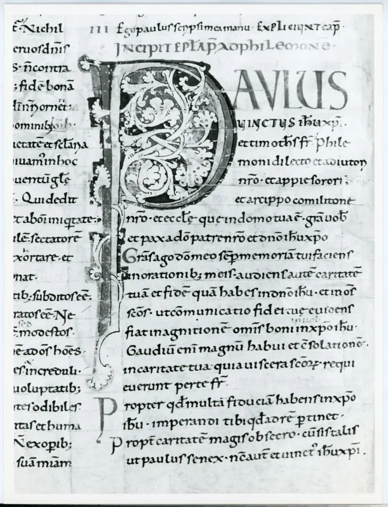 Università di Pisa. Dipartimento di Storia delle Arti , Anonimo italiano - sec. XI, fine - Lucca, Biblioteca Capitolare Feliniana, Ms. 2, f. 196v, particolare , fronte