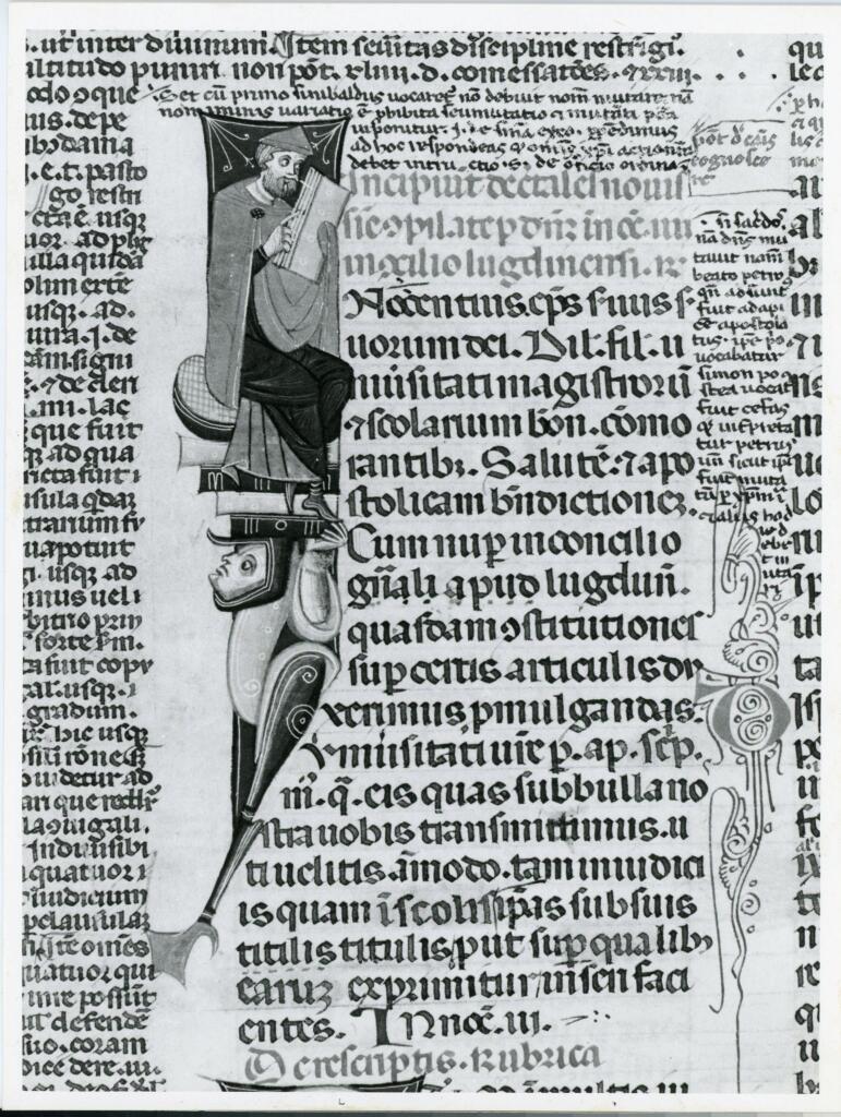 Università di Pisa. Dipartimento di Storia delle Arti , Anonimo italiano - sec. XIII, ultimo quarto - Lucca, Biblioteca Capitolare Feliniana, Ms. 137, f. 284r, particolare , fronte