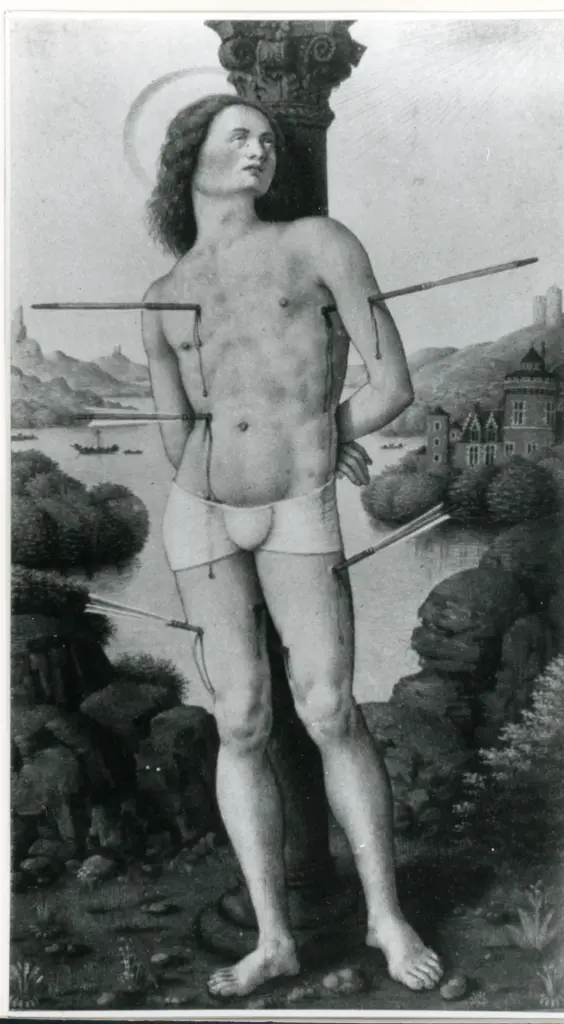 Bourdichon Jean , Martirio di san Sebastiano