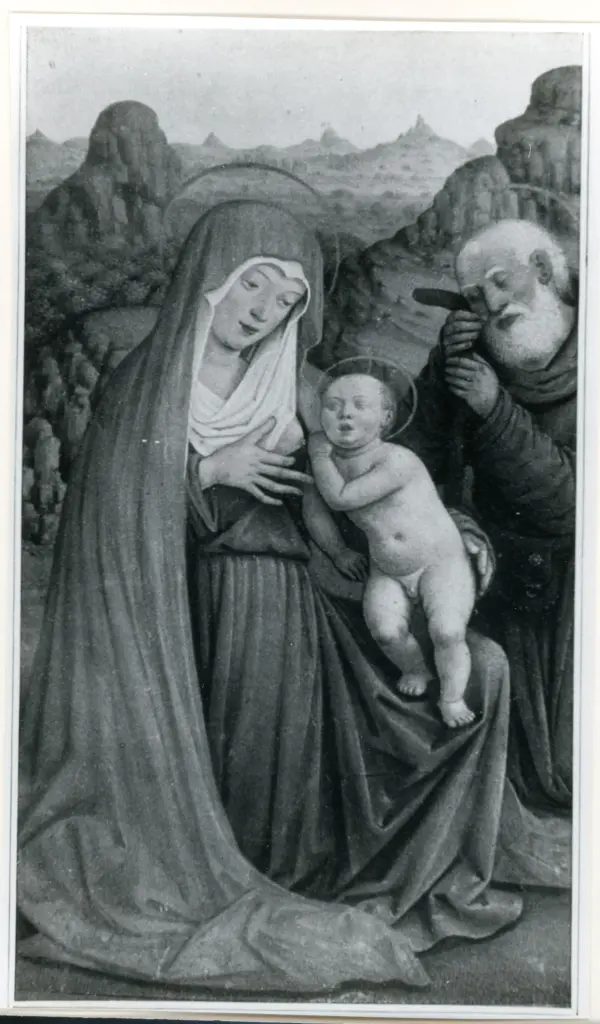 Anonimo , La fuite en Egypte/ Miniature des Grandes Heures d'Anne de Bretagne, par Bourdichon (1508)/ Biblioth&egrave;que nationale (Paris) , fronte