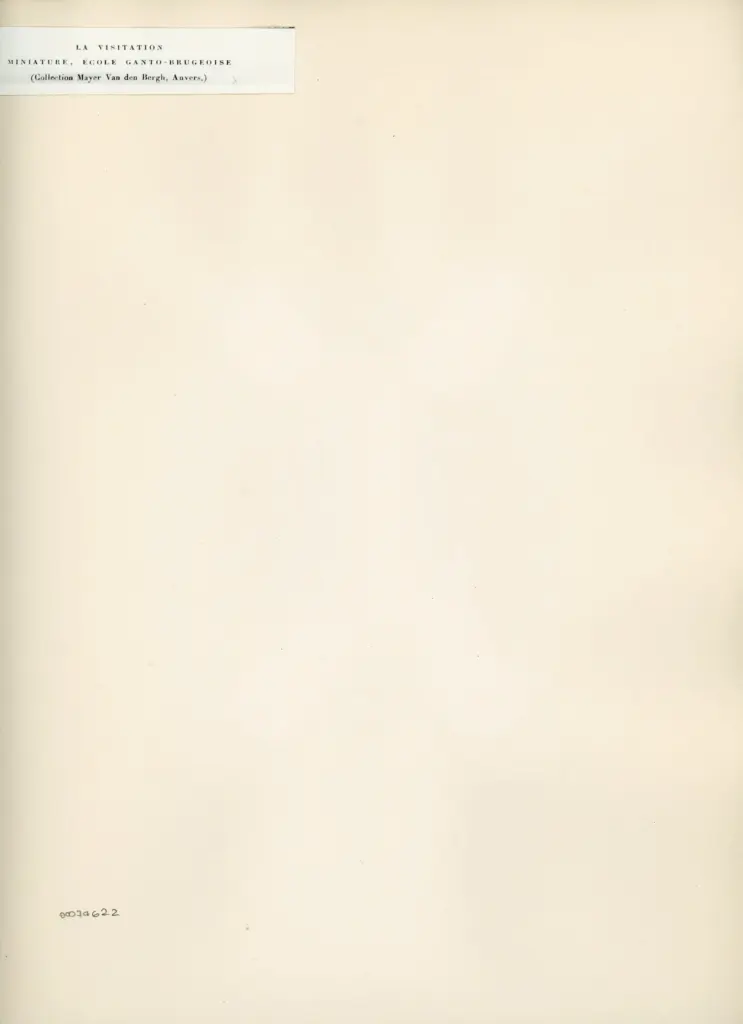 Anonimo , La Visitation - Miniature, &eacute;cole ganto-brugeoise - (Collection Mayer Van den Berg, Anvers.) , retro