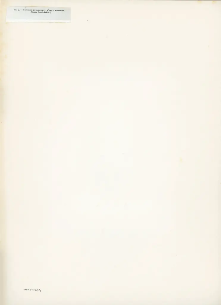 Anonimo , Tapisserie du Ronceray. L'idole renvers&eacute;e./ (Mus&eacute;e des Gobelins.) , retro