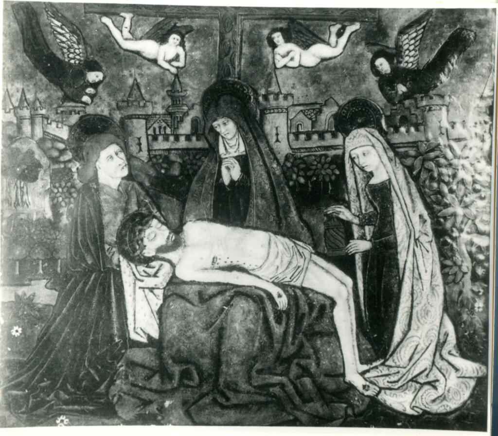 Anonimo , Vierge de pitié, émail par Monvaerni/ (Musée du Louvre) , fronte