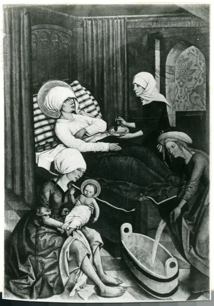 Anonimo , La Nativit&eacute;/ (Collection de S.A.R. le Prince de Hohenzollern &agrave; Sigmaringen) , fronte