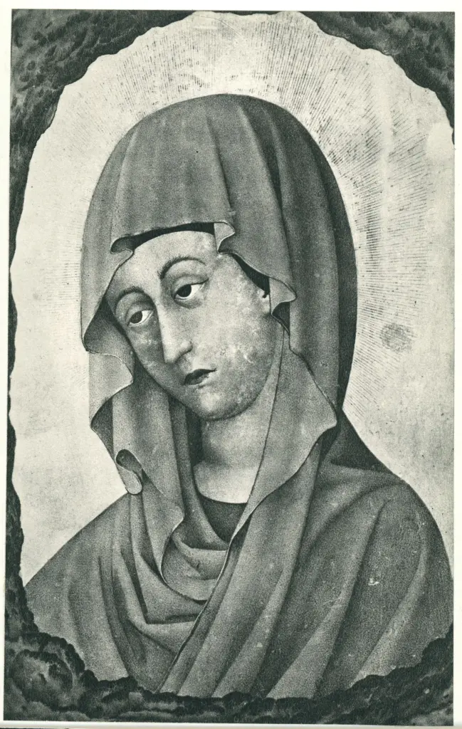 Anonimo , Anonimo - sec. XV - Parigi, Biblioth&egrave;que nationale de France, Volto di Maria Vergine , fronte