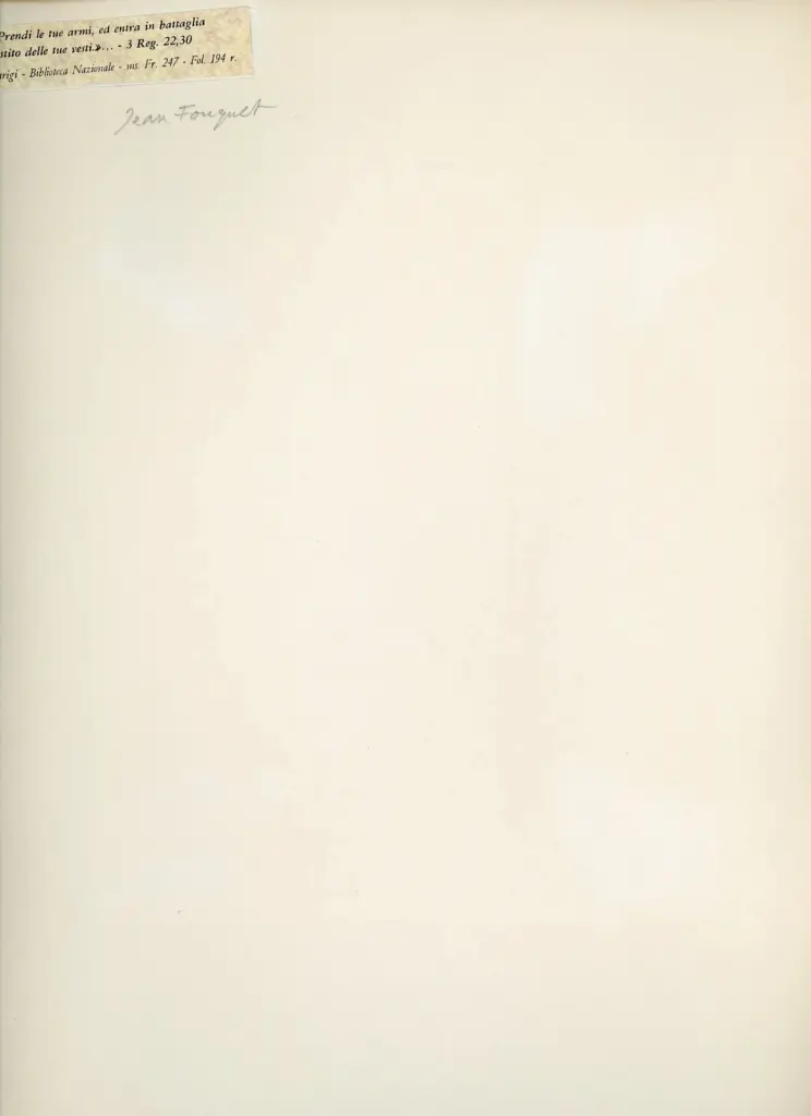 Anonimo , Jean Fouquet - sec. XV, terzo quarto - Parigi, Biblioth&egrave;que nationale de France, Ms. Fran&ccedil;ais 247, f. 194r, particolare , retro