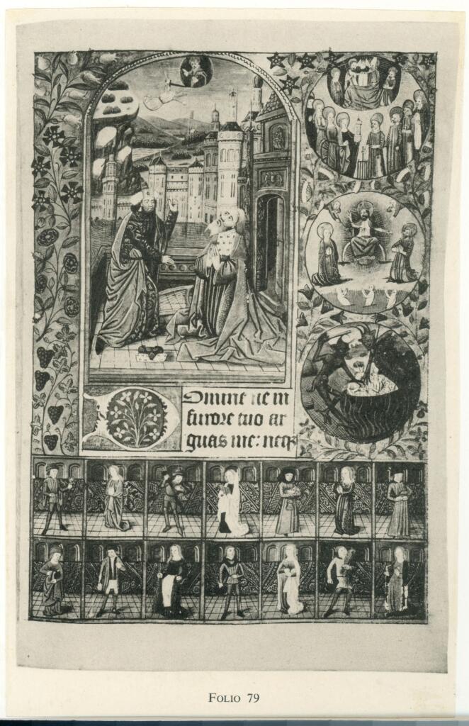 Anonimo , Anonimo francese - sec. XV, ultimo quarto - Libro d'Ore all'uso di Rouen, f. 79 , fronte