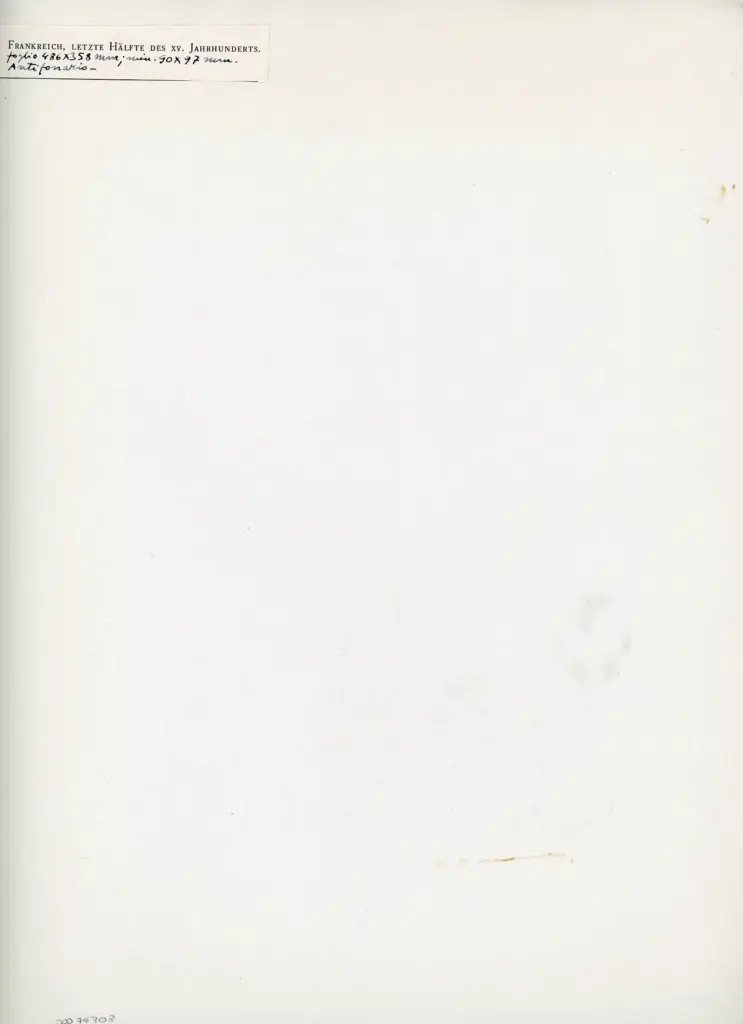 Anonimo , Anonimo francese - sec. XV, seconda met&agrave; - Antifonario , retro