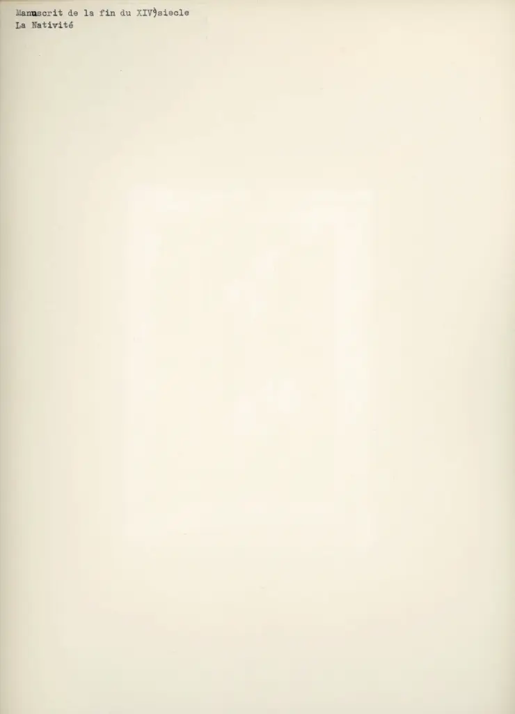 Anonimo , Anonimo - sec. XIV, fine - La Nativit&agrave; , retro