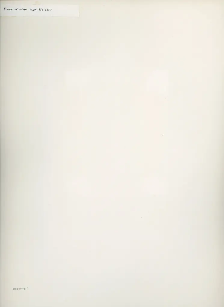 Anonimo , Franse miniatuur, begin 15e eeuw , retro