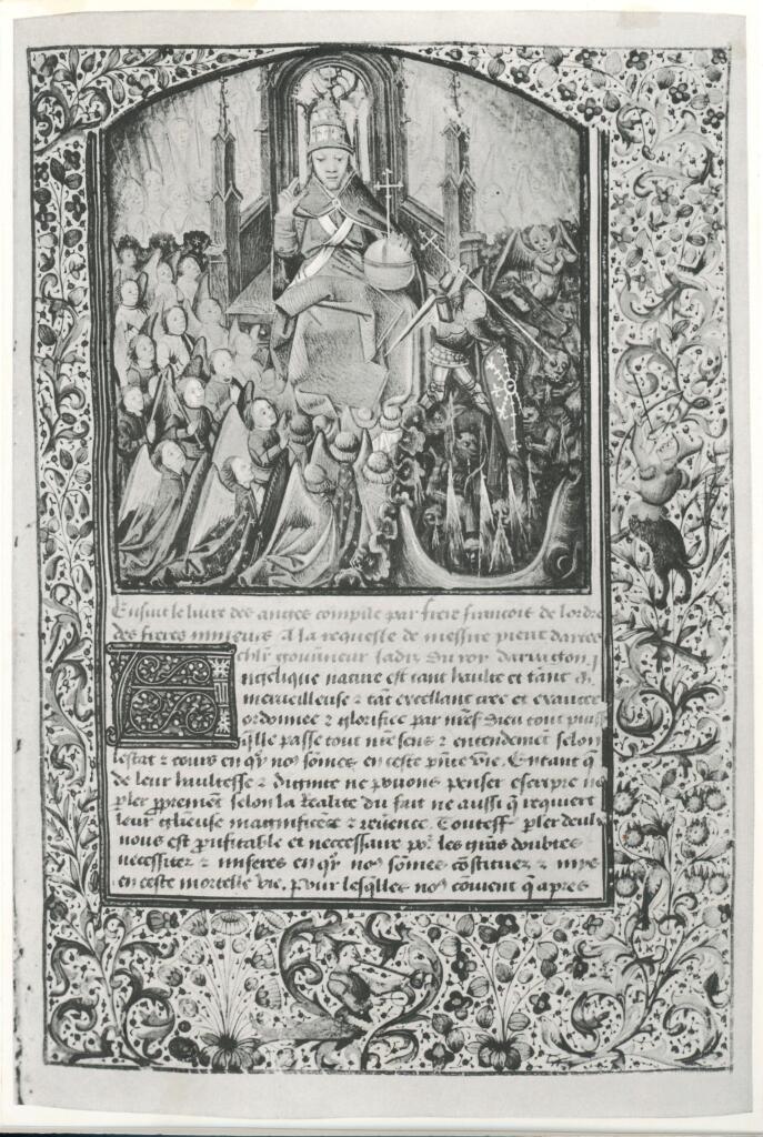 Anonimo , Anonimo - sec. XV, terzo quarto - Eximeniz Franciscus, Livre des Anges, f. 5 , fronte