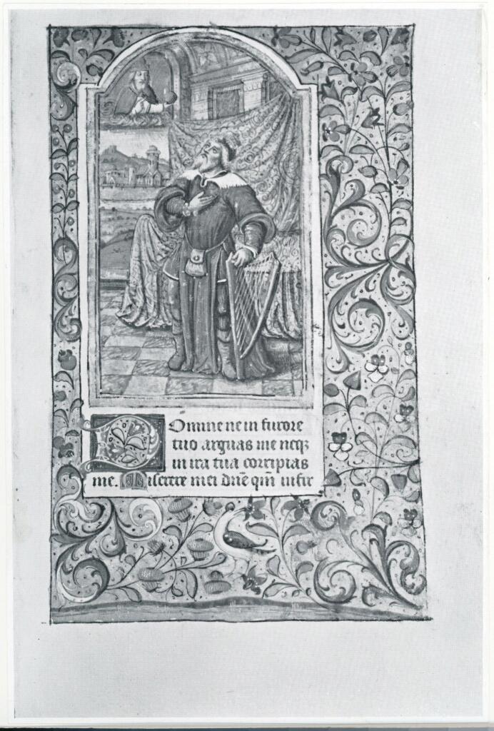 Anonimo , Anonimo - sec. XV, seconda metà - Libro d'Ore della Vergine all'uso di Roma con Calendario, una pagina miniata