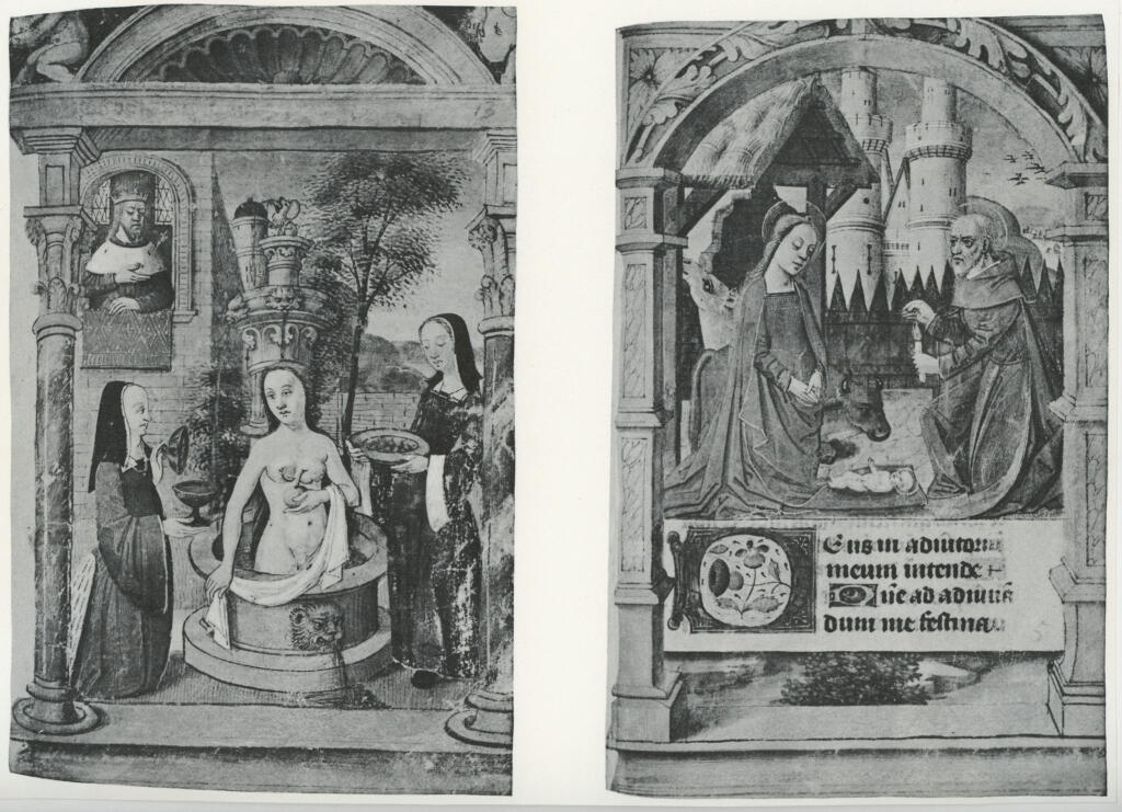 Anonimo , Anonimo francese - 1500 ca. - Libro d'Ore della Vergine all'uso di Roma con Calendario, due pagine miniate