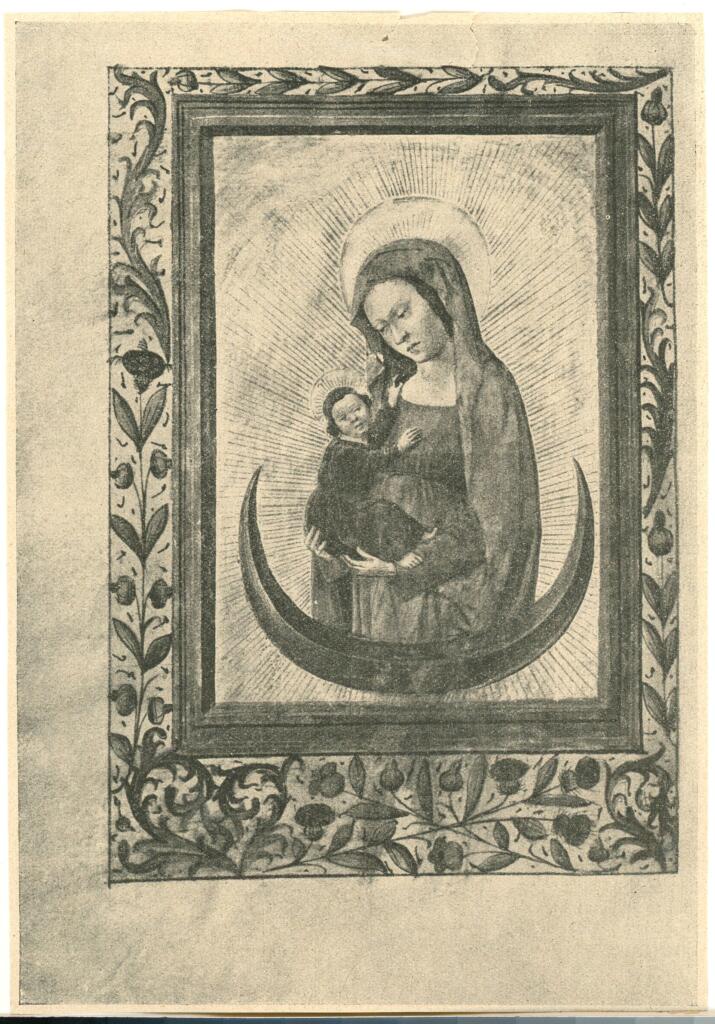Anonimo , Anonimo francese - sec. XV , ca. 1470 - Libro d'Ore della Vergine all'uso di Troyes, una pagina miniata , fronte