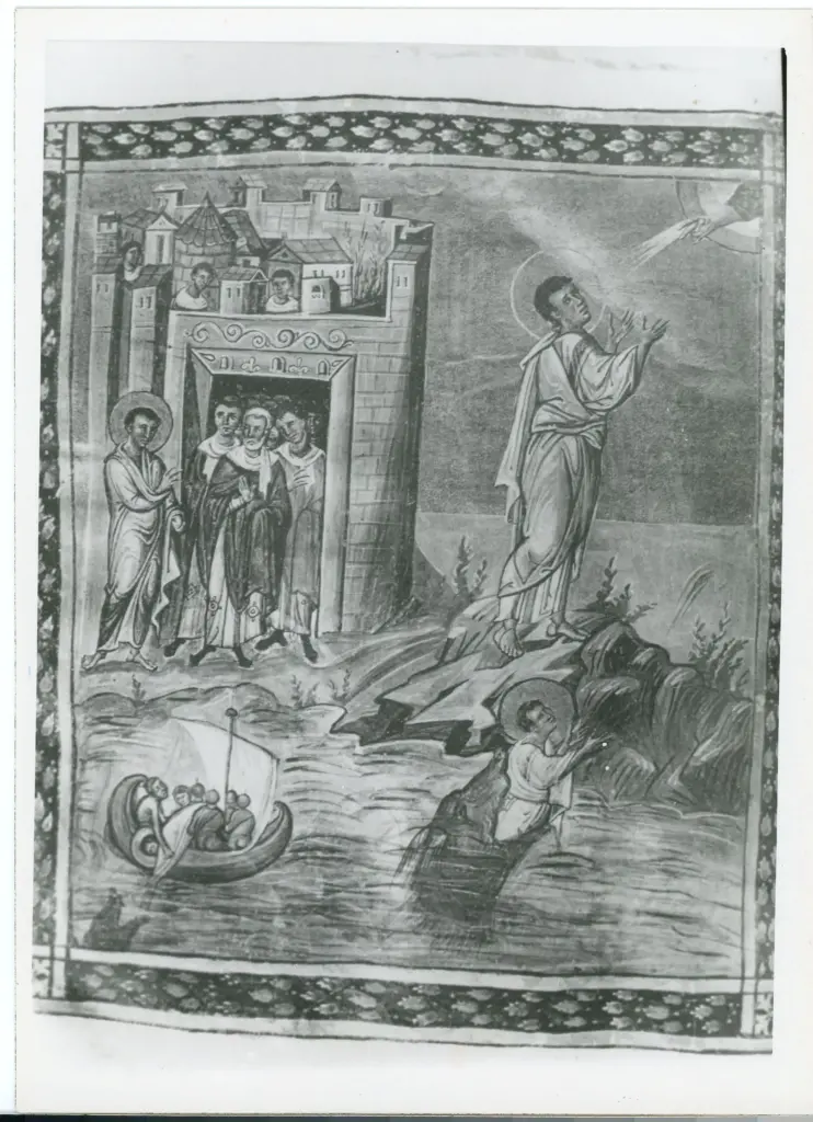 Anonimo , The story of Jonah/ Paris. Bib. Naz. Psalter M. S. Gr. 139 fol 431v