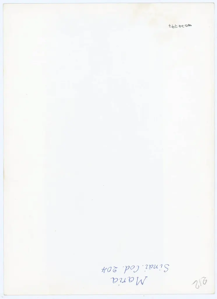 Anonimo , Maria/ Sinai. Cod. 204 , retro