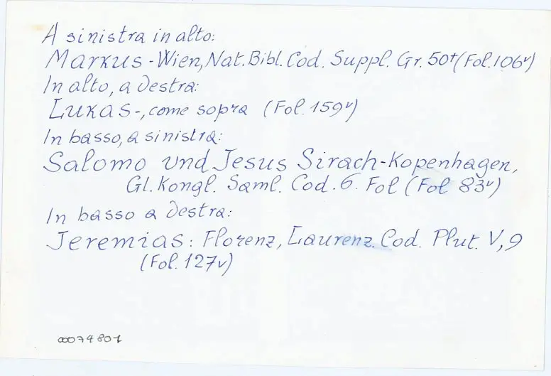 Anonimo , Anonimo - Vienna, &Ouml;sterreichische Nationalbibliothek, Cod. Suppl. Gr. 50, ff. 106v e 159v , retro