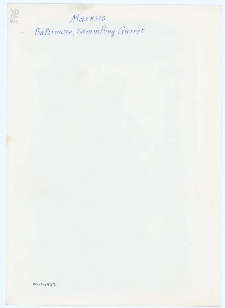 Anonimo , Markus - Baltimore, Sammlung Garrett , retro