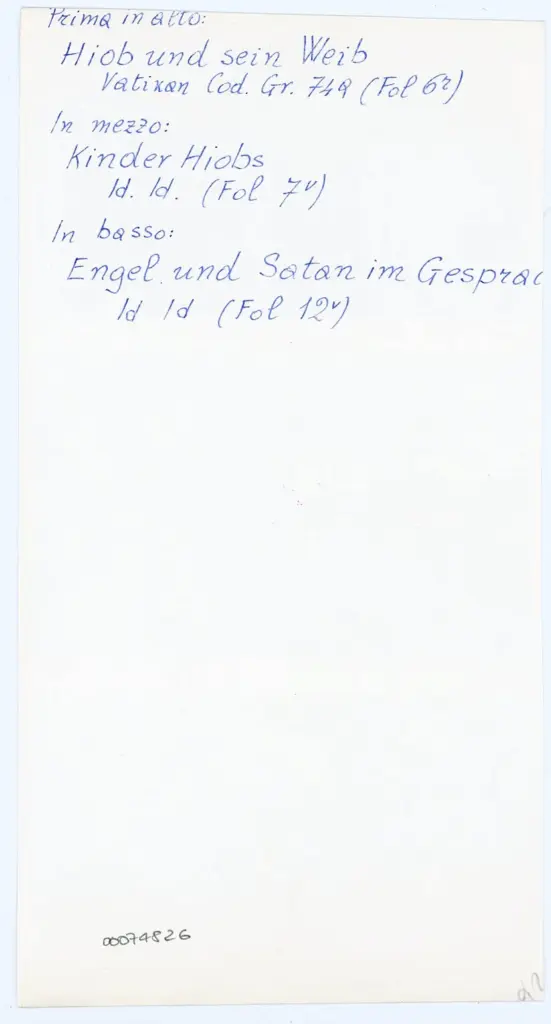 Anonimo , Anonimo - sec. IX - Citt&agrave; del Vaticano, Biblioteca Apostolica Vaticana, ms. Vat. Gr. 749 - parte 1, ff. 6r, 7v e 12v , retro