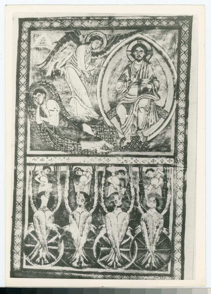 Anonimo , Die vision des Ezechiel - N. 4. Admonter Riesembibel, - Kod. A. f. 207 , fronte