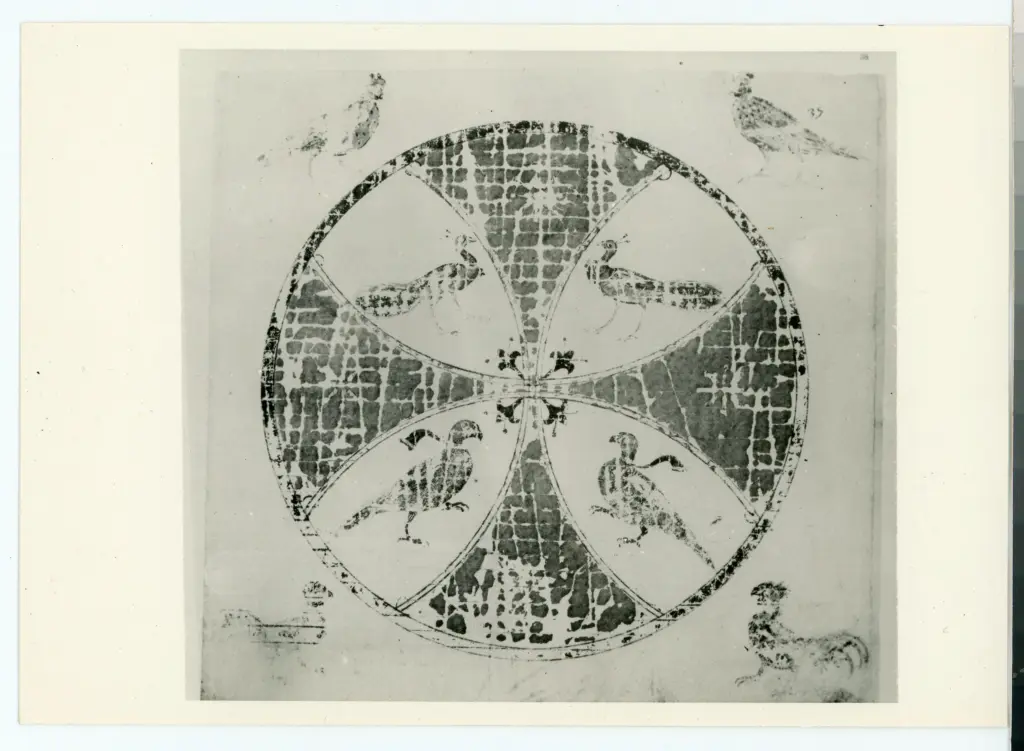 Anonimo , Croce con volatili - f. 38 (35'-37) - Cod. vat. greco 699 , fronte