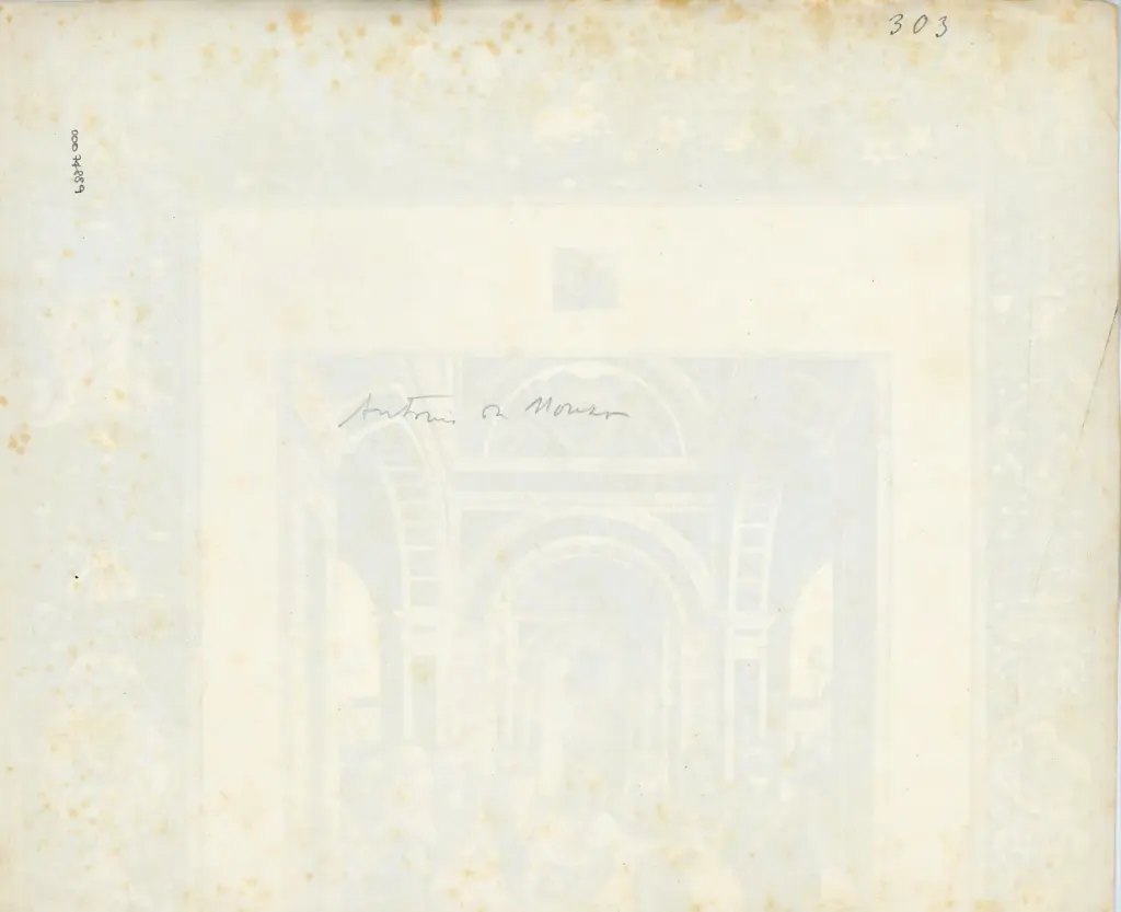 Anonimo , Antonio da Monza - sec. XV/ XVI - Vienna, Albertina Museum, Graphische Sammlung, inv. 1764, particolare , retro