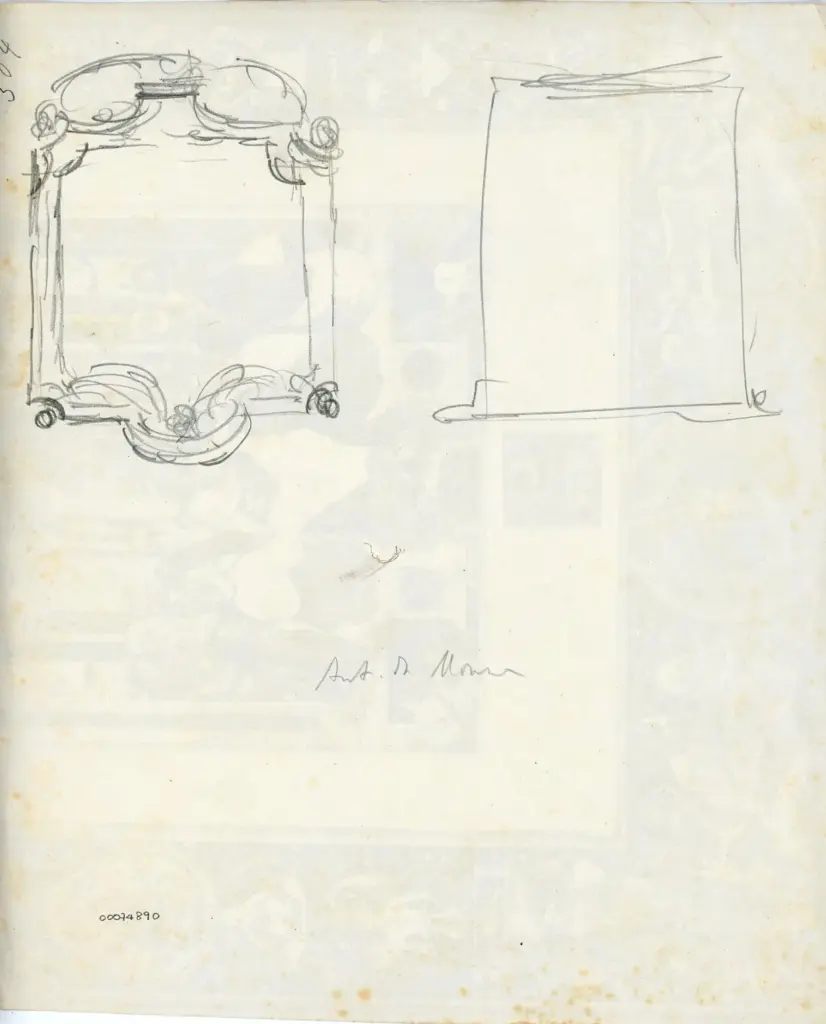 Anonimo , Antonio da Monza - sec. XV/ XVI - Vienna, Albertina Museum, Graphische Sammlung, inv. 1764, particolare , retro
