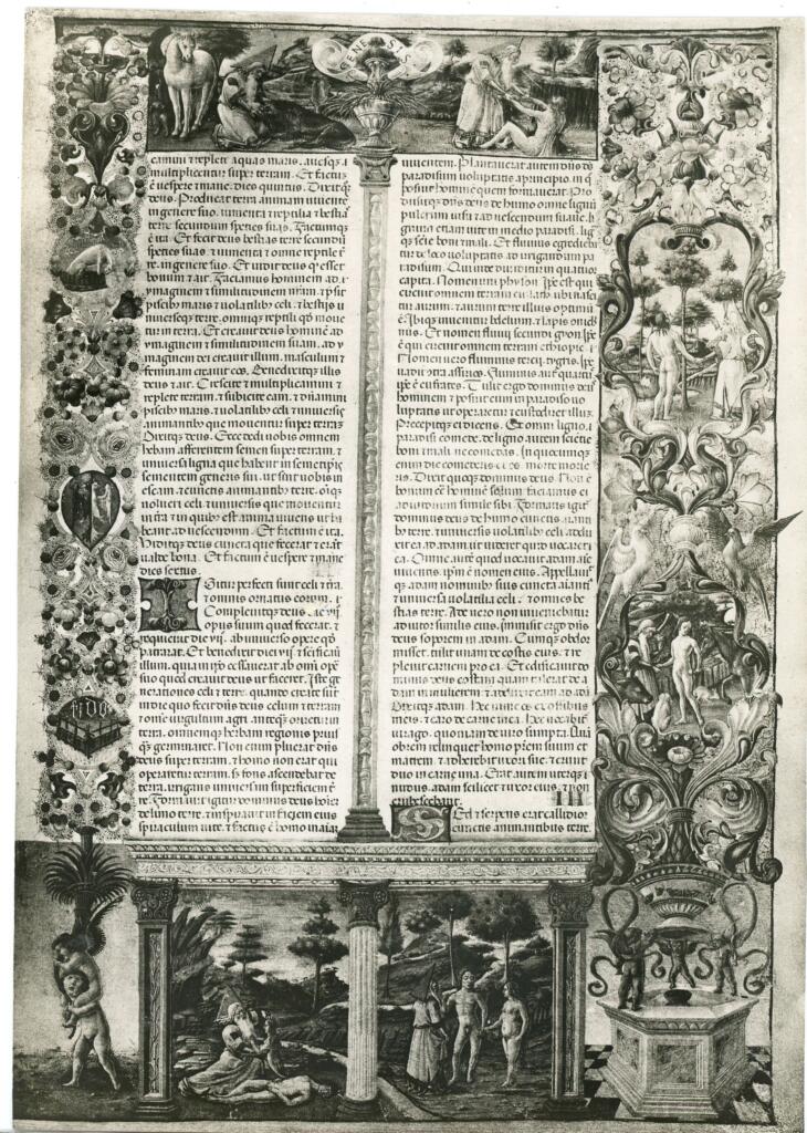 Anonimo , Taddeo Crivelli - 1455-1461 - Modena, Biblioteca Estense universitaria, Lat. 422=V.G.12, f. 6r, intero , fronte
