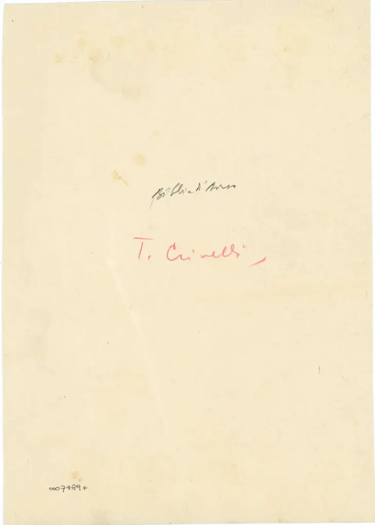 Anonimo , Taddeo Crivelli - 1455-1461 - Modena, Biblioteca Estense universitaria, Ms. Lat. 423=V.G. 13, f. 215v , retro