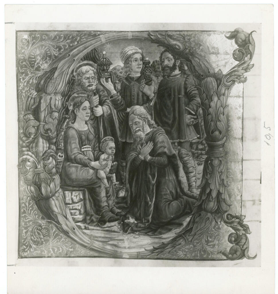 Foto Schreiber , Brescia - Pinacoteca Tosio e Martinengo - Corale N 25 (già al Duomo V.) - fo. CVI. (G. P. da Birago; 1471) , fronte
