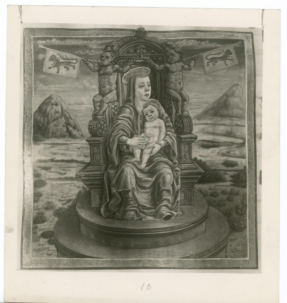 Foto Schreiber , Brescia Pinacoteca Tosio e Martinengo - Corale N 24 (già al Duomo V.) - fo. 90. (Giovanni Pietro da Birago). , fronte