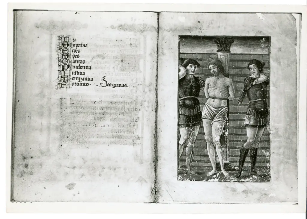 Anonimo sec. XV , Flagellazione di Cristo