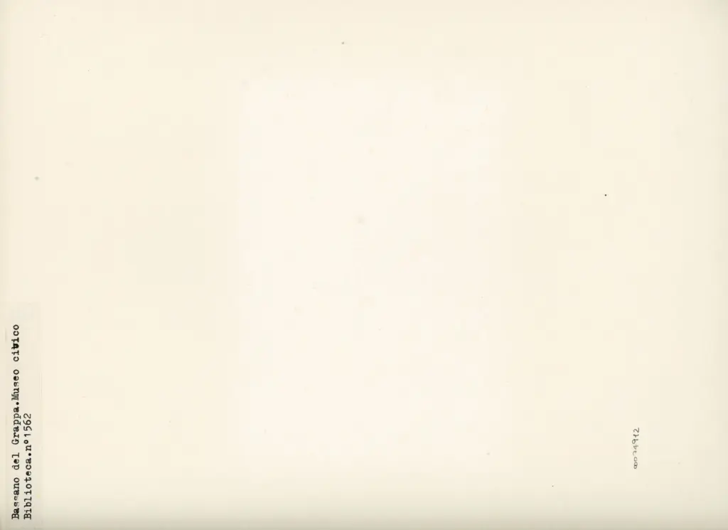 Istituto Centrale per il Catalogo e la Documentazione: Fototeca Nazionale , Bassano del Grappa. Museo civico - Biblioteca. n° 1562 , retro