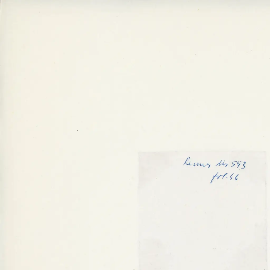 Anonimo , Rennes Ms. 593 - fol. 46 , retro