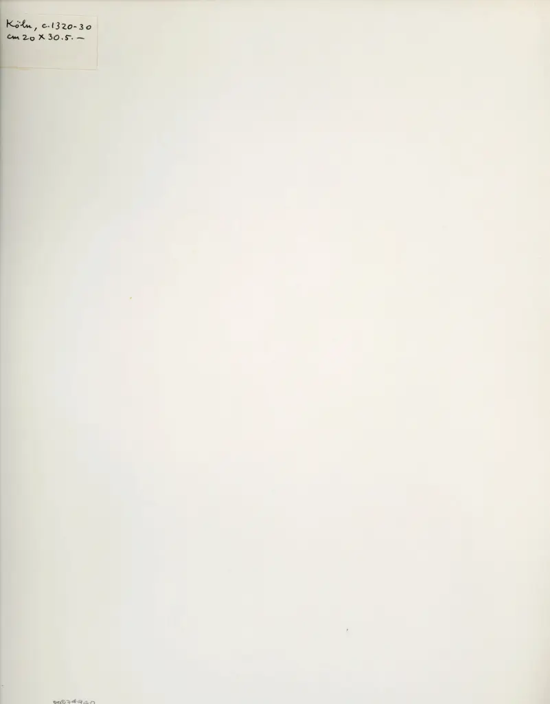 Anonimo , Anonimo - sec. XIV, ca. 1320-1330 - particolare di una pagina miniata , retro