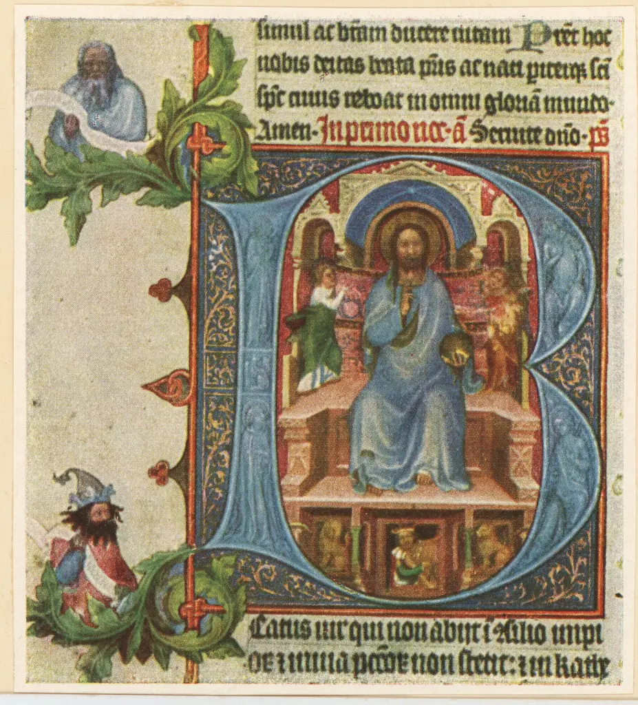 Anonimo , Anonimo - sec. XIV - Praga, Knihovna Národního muzea (Biblioteca del Museo Nazionale), manoscritto XIII.A.12, particolare di un foglio , fronte