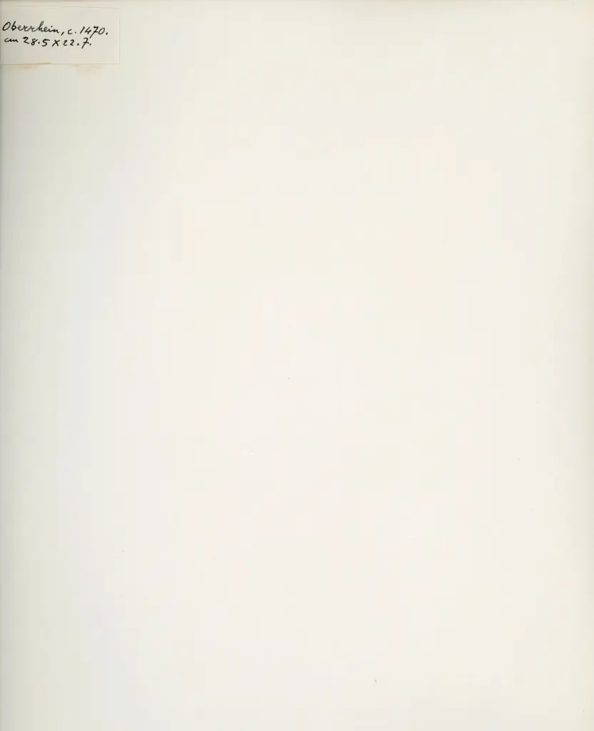 Anonimo , Anonimo - ca. 1470 - manoscritto, una pagina miniata , retro