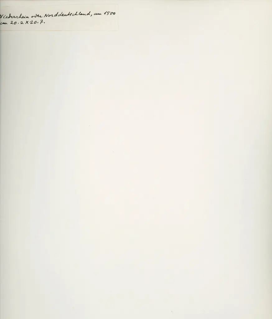 Anonimo , Anonimo - secc. XV/ XVI - manoscritto, particolare di un foglio , retro