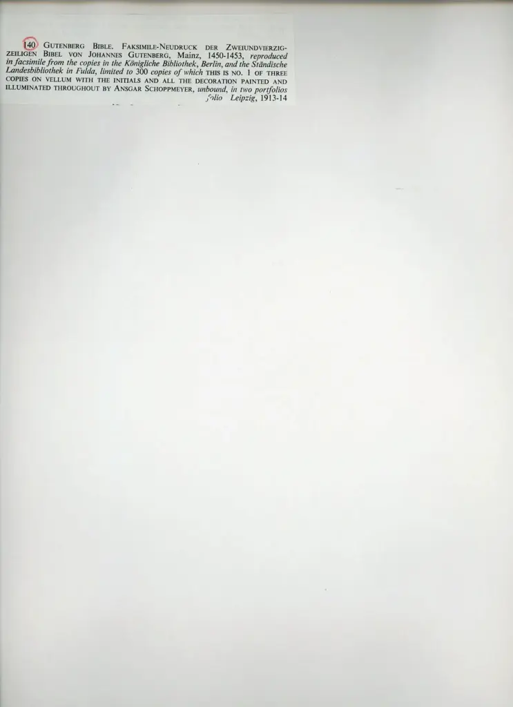 Anonimo , Gutenberg Bible. Faksimile-Neudruck der Zweiundvierzigzeiligen Bibel von Johannes Gutenberg, Mainz, 1450-1453 , retro