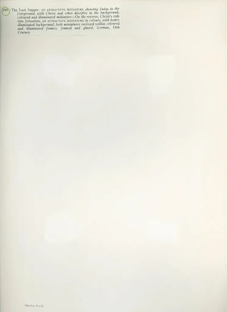 Anonimo , The Last Supper , retro