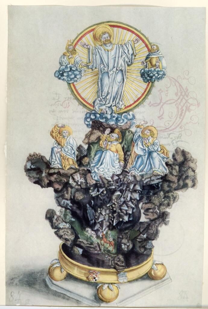 Anonimo , Miniatur aus dem Halleschen Heiltum (f. 84). - Aschaffenburger Codex - Sassonia 1514-20. - Aschaffenburg, Hofbibliothek , fronte