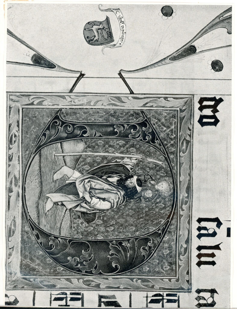 Anonimo , Anonimo - ca. 1450 - Graduale, particolare di un foglio , fronte