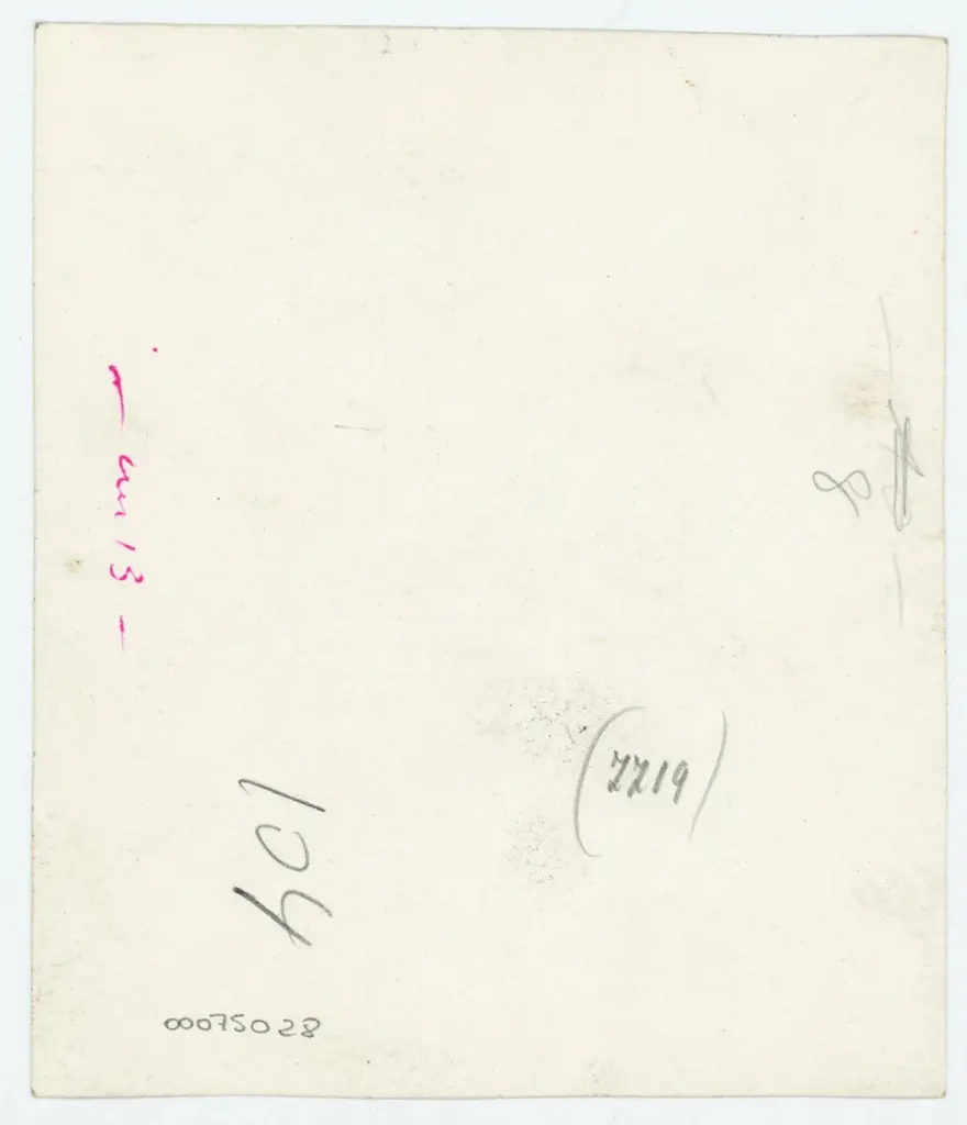 Anonimo , Disegno di Mehmet Siyah Kalem detto Penna Nera nell'Album del Conquistatore, Istambul, Biblioteca del Palazzo di Topkapi. , retro